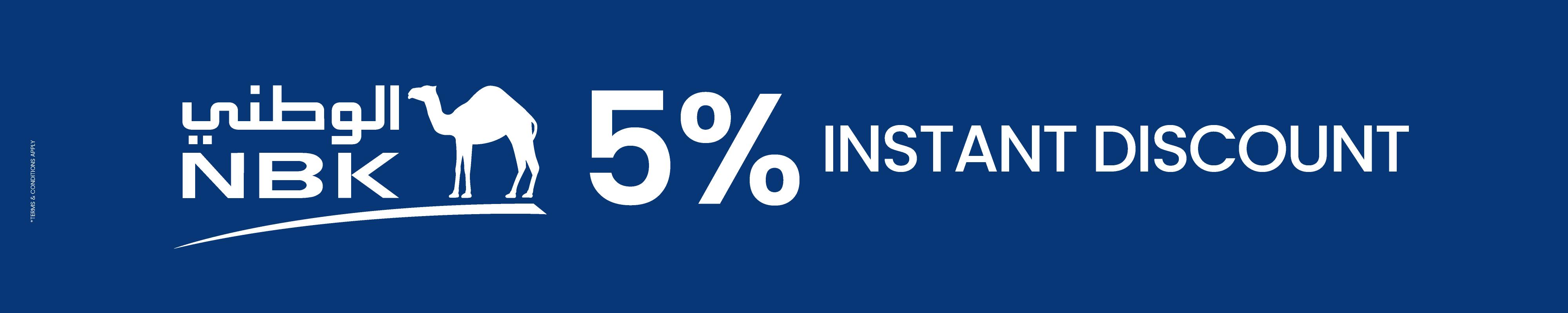NBK 5% Instant Discount