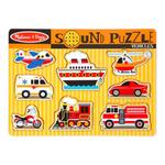 Melissa & Doug Vehicles Sound Puzzle - 8 Pieces - Thumbnail 1 of 3