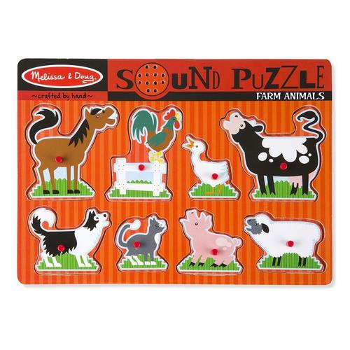 Melissa & Doug Farm Animals Sound Puzzle - 8 Pieces - Primary Image