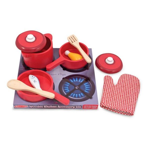 Melissa & Doug Wooden Kitchen Accessory Set