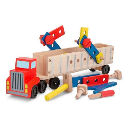 Melissa & Doug Wooden Big Rig Building Set - Primary Image
