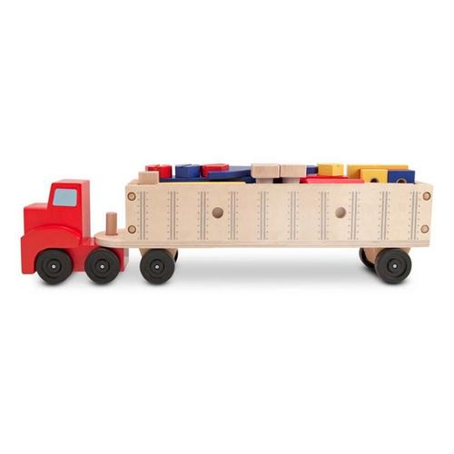 Melissa & Doug Wooden Big Rig Building Set - Primary Image