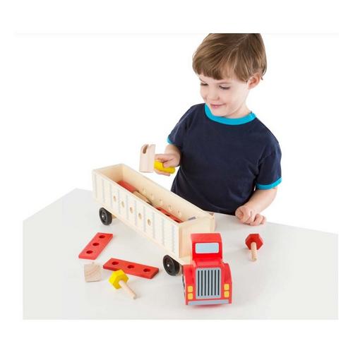 Melissa & Doug Wooden Big Rig Building Set - Primary Image