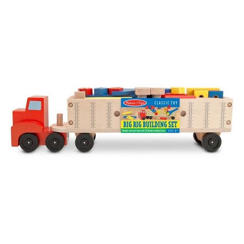 Melissa & Doug Wooden Big Rig Building Set - Primary Image