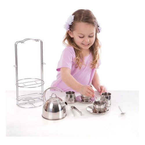 Melissa & Doug Stainless Steel Tea Set - Primary Image