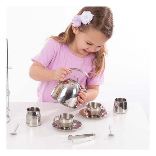 Melissa & Doug Stainless Steel Tea Set - Primary Image