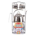 Melissa & Doug Stainless Steel Tea Set - Thumbnail 5 of 6
