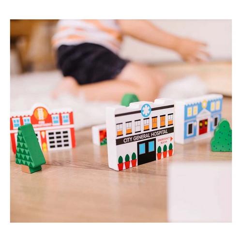 Melissa & Doug Wooden Town Play Set - Primary Image