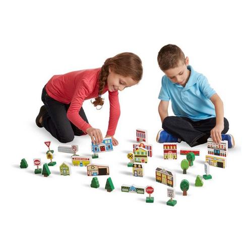 Melissa & Doug Wooden Town Play Set - Primary Image