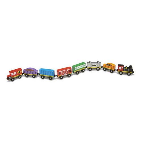Melissa & Doug Wooden Train Cars - Primary Image