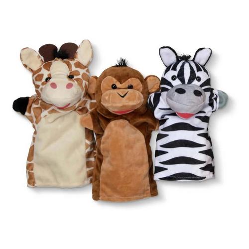 Melissa & Doug Safari Buddies Hand Puppets (6 Pc) - Primary Image