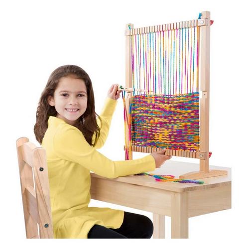 Melissa & Doug Wooden Multi-Craft Weaving Loom - Primary Image
