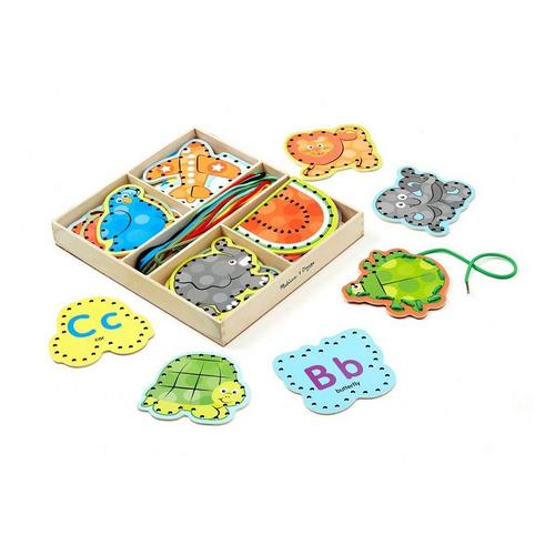 Melissa & Doug Alphabet Lacing Cards - Primary Image
