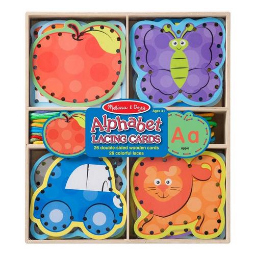 Melissa & Doug Alphabet Lacing Cards - Primary Image