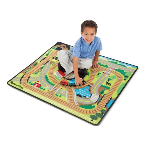 Melissa & Doug Round the Rails Train Rug - Primary Image