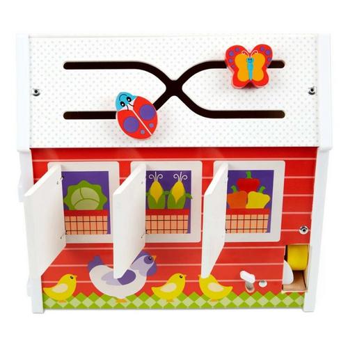 Melissa & Doug First Play Slide, Sort & Roll Activity Barn - Primary Image