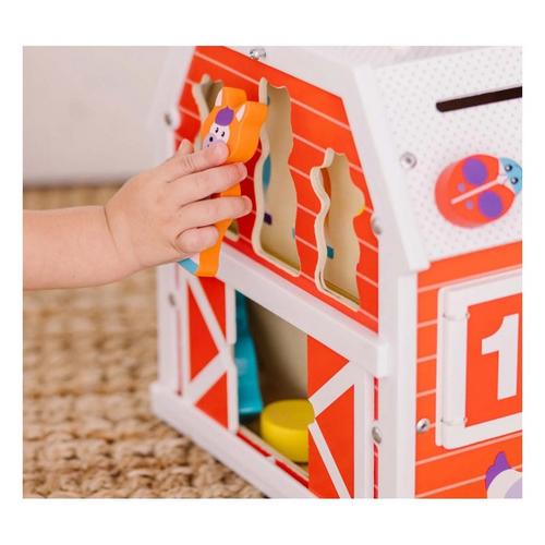 Melissa & Doug First Play Slide, Sort & Roll Activity Barn - Primary Image