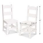 Melissa & Doug Wooden Chair Pair  - White - Thumbnail 2 of 5