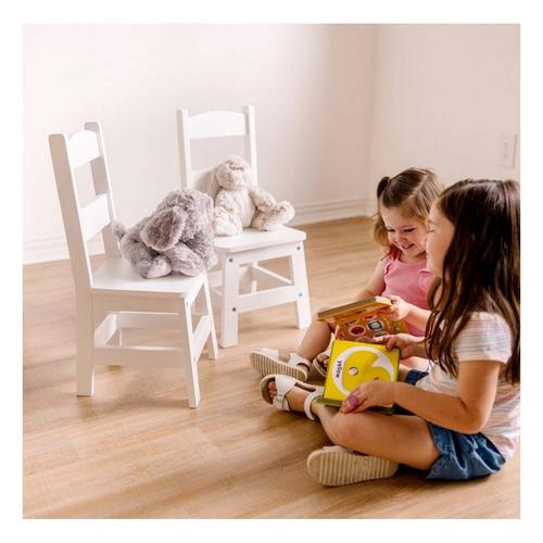 Melissa & Doug Wooden Chair Pair  - White - Primary Image