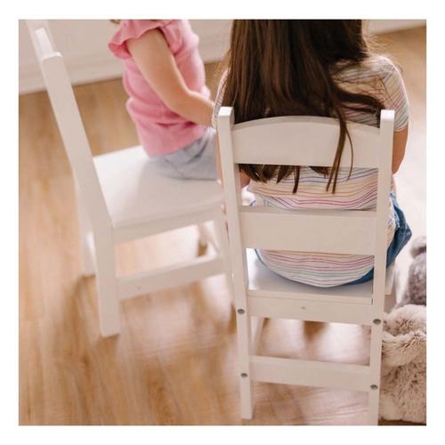 Melissa & Doug Wooden Chair Pair  - White - Primary Image