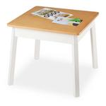 Melissa & Doug Wooden Square Table (White/Natural) - Thumbnail 2 of 4
