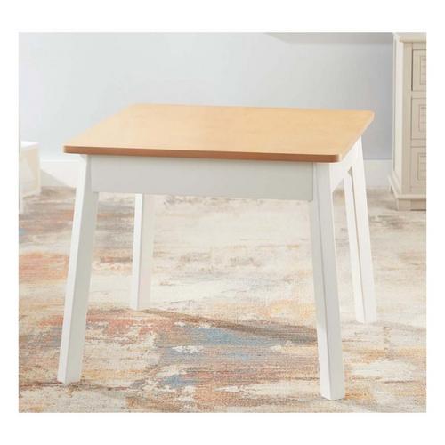 Melissa & Doug Wooden Square Table (White/Natural) - Primary Image