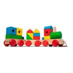 Melissa & Doug Wooden Jumbo Stacking Train Classic - Thumbnail 1 of 6