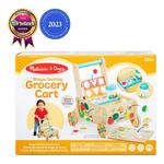 Melissa & Doug Wooden Shape Sorting Grocery Cart - Thumbnail 2 of 6