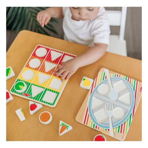 Melissa & Doug Wooden Shape Sorting Grocery Cart - Primary Image