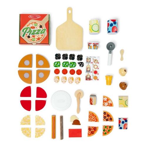 Melissa & Doug Wooden Pizza Food Truck Activity Center - Primary Image