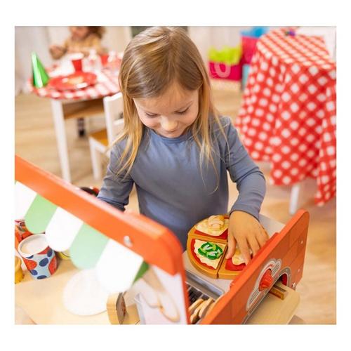 Melissa & Doug Wooden Pizza Food Truck Activity Center - Primary Image