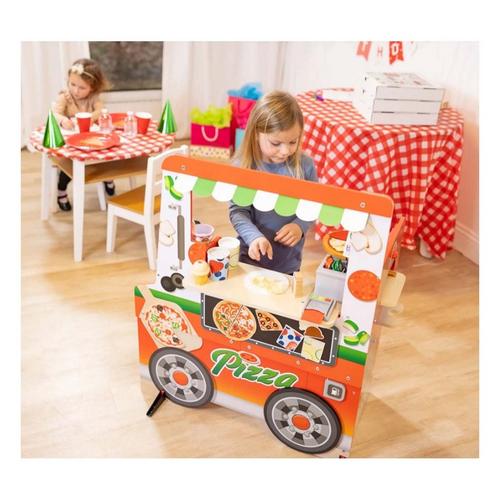 Melissa & Doug Wooden Pizza Food Truck Activity Center - Primary Image