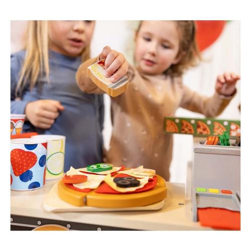 Melissa & Doug Wooden Pizza Food Truck Activity Center - Primary Image