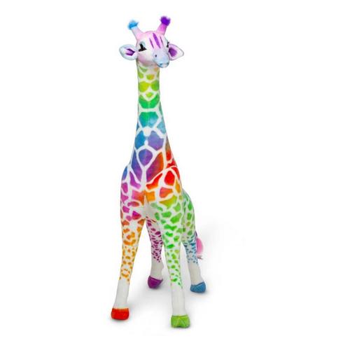 Melissa & Doug Rainbow Plush Giraffe - Primary Image