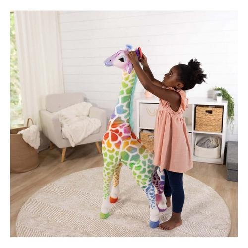 Melissa & Doug Rainbow Plush Giraffe - Primary Image