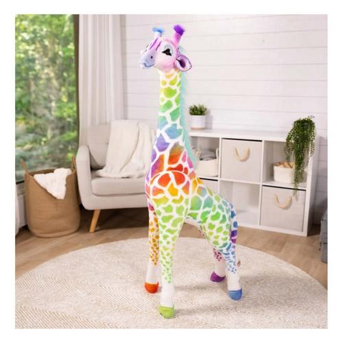 Melissa & Doug Rainbow Plush Giraffe - Primary Image
