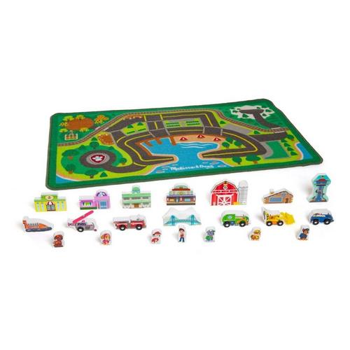 Melissa & Doug Paw Patrol Activity Rug - Adventure Bay - Primary Image