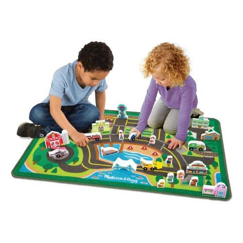 Melissa & Doug Paw Patrol Activity Rug - Adventure Bay - Primary Image