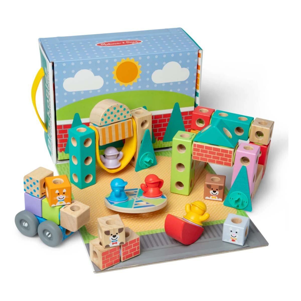 Melissa & Doug Blockables Town Play Building Set