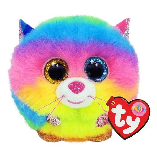 Ty Gizmo Rainbow Cat Puffies - Primary Image