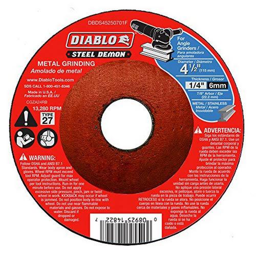 Diablo 4-1/2 in Steel Demon Metal Grinding Disc - Primary Image