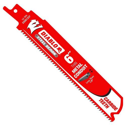 DIABLO 12TPI Steel Demon Carbide Reciprocating Saw Blade - 6 inch - Primary Image