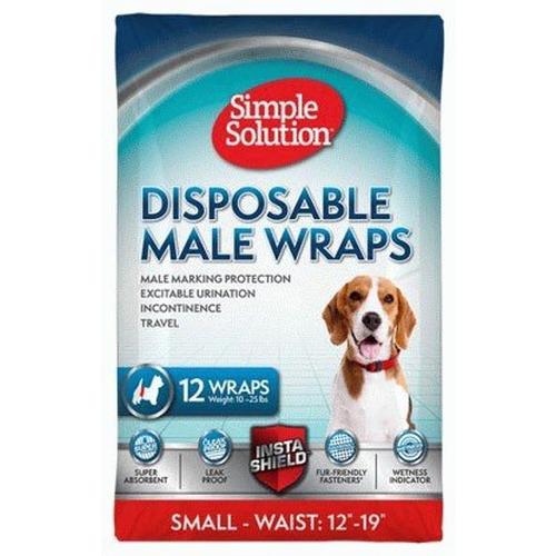 Simple Solution Male Dog Disposable Wraps 12 Pack - Primary Image