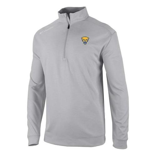 Columbia Pittsburgh Panthers Oakland Downs Alternate Logo Long Sleeve 1/4 Zip - Primary Image