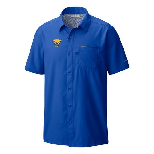 Columbia Pittsburgh Panthers Slack Tide Alternate Logo Camp Button Up - Primary Image