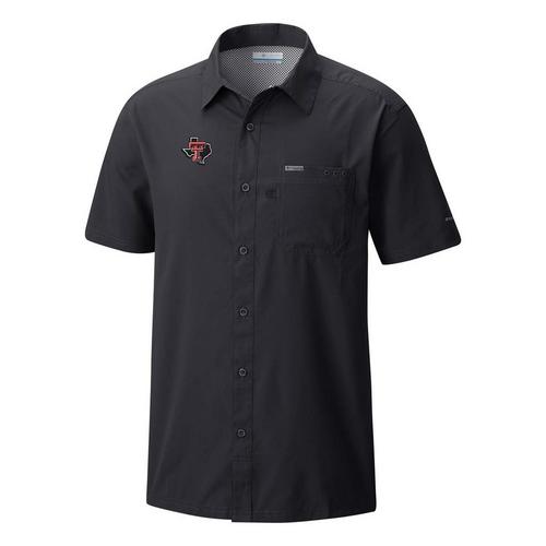 Columbia Texas Tech Red Raiders Slack Tide State Logo Camp Button Up - Primary Image