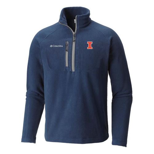Columbia Illinois Fighting Illini Fast Trek III Half Zip Fleece Long Sleeve 1/4 Zip - Primary Image