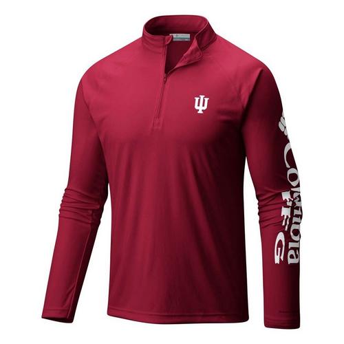 Columbia Indiana Hoosiers Terminal Tackle Long Sleeve 1/4 Zip - Primary Image