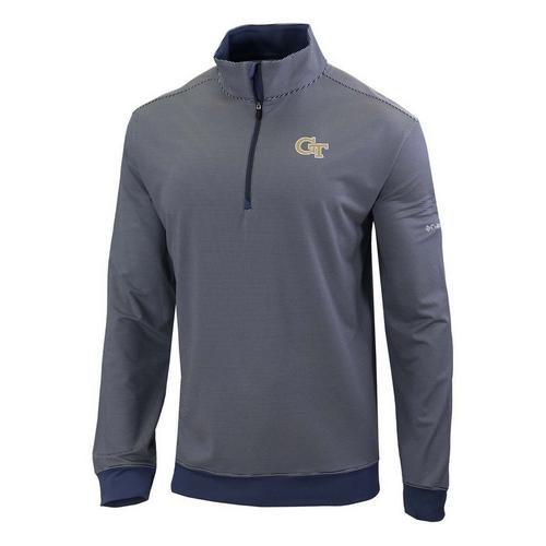 Columbia Georgia Tech Yellow Jackets Even Lie Long Sleeve 1/4 Zip - Primary Image