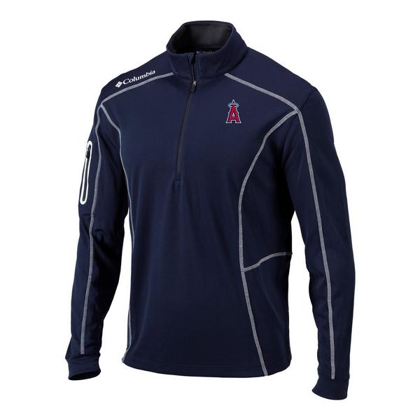 Los Angeles Angels Shotgun Long Sleeve 1/4 Zip Small Navy
